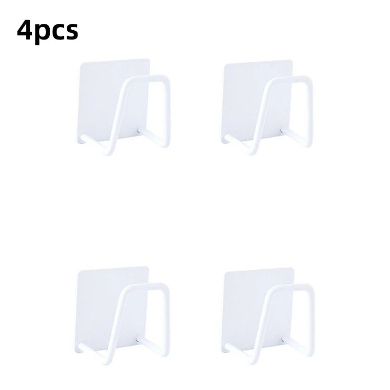 Kitchen Stainless Steel Sink Sponges Holder Self Adhesive Drain Drying Rack Kitchen Wall Hooks Accessories Storage Organizer