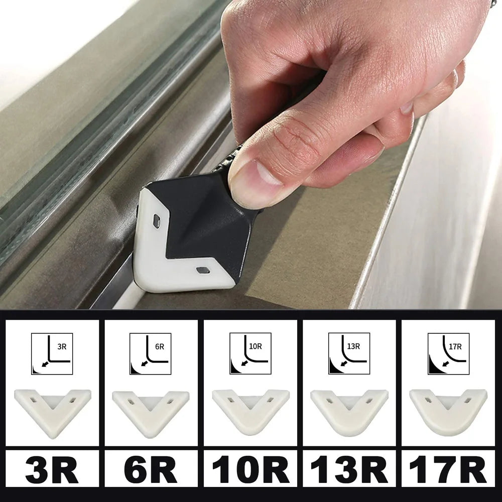 Silicone Caulking Tools Sealant Finishing Tool Grout Remove Scraper Caulk Remover Glass Glue Angle Scraper for Bathroom Kitchen