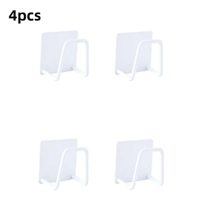 Kitchen Stainless Steel Sink Sponges Holder Self Adhesive Drain Drying Rack Kitchen Wall Hooks Accessories Storage Organizer