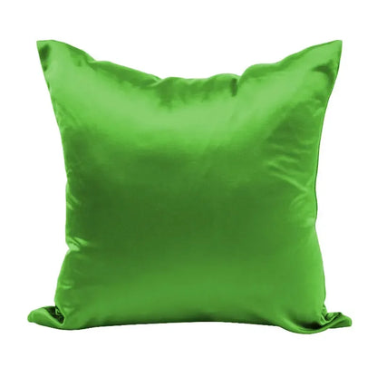 Imitated Silk Pillow Case 100% Satin Cushion Cover 50X50 Solid Pillowcase 60x60cm Home Decor for Sofa Chair 45x45 40X40 Smooth
