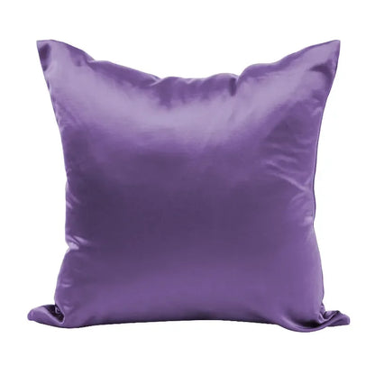 Imitated Silk Pillow Case 100% Satin Cushion Cover 50X50 Solid Pillowcase 60x60cm Home Decor for Sofa Chair 45x45 40X40 Smooth