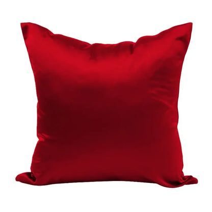 Imitated Silk Pillow Case 100% Satin Cushion Cover 50X50 Solid Pillowcase 60x60cm Home Decor for Sofa Chair 45x45 40X40 Smooth