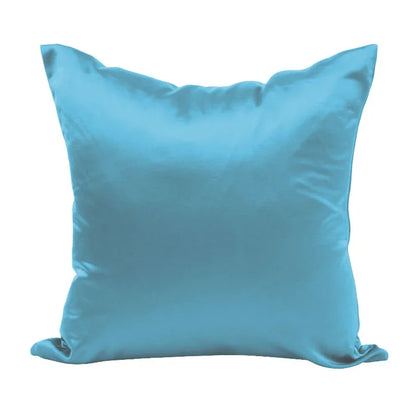 Imitated Silk Pillow Case 100% Satin Cushion Cover 50X50 Solid Pillowcase 60x60cm Home Decor for Sofa Chair 45x45 40X40 Smooth