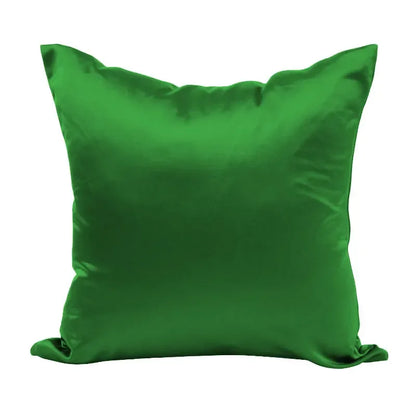 Imitated Silk Pillow Case 100% Satin Cushion Cover 50X50 Solid Pillowcase 60x60cm Home Decor for Sofa Chair 45x45 40X40 Smooth